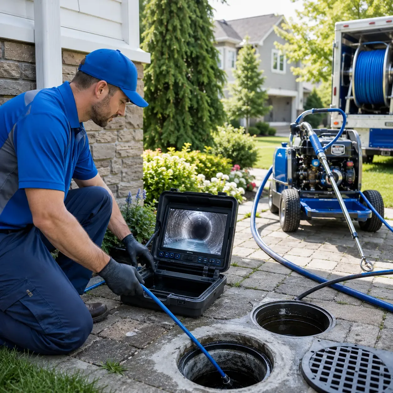 Outdoor drain cleaning professionals serving Strong, AR