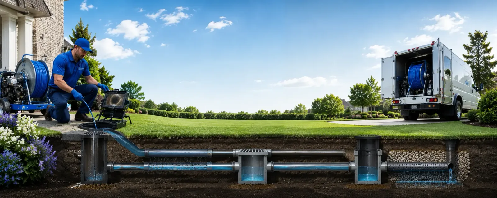 Outdoor drain cleaning information for Strong, AR